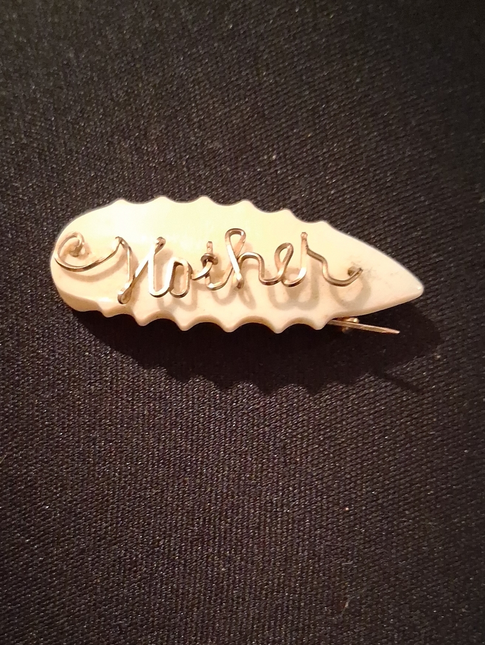 Vintage 1940's WWII Sweetheart Jewelry MOP w/Mother Brooch.
